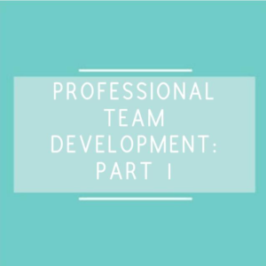 PROFESSIONAL TEAM DEVELOPMENT: PART 1